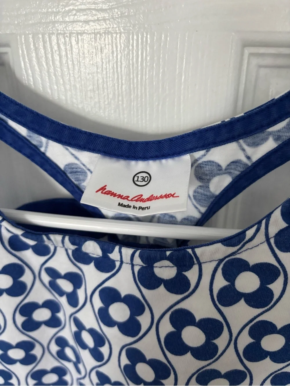 Size 8 Hanna Andersson Blue Floral dress
